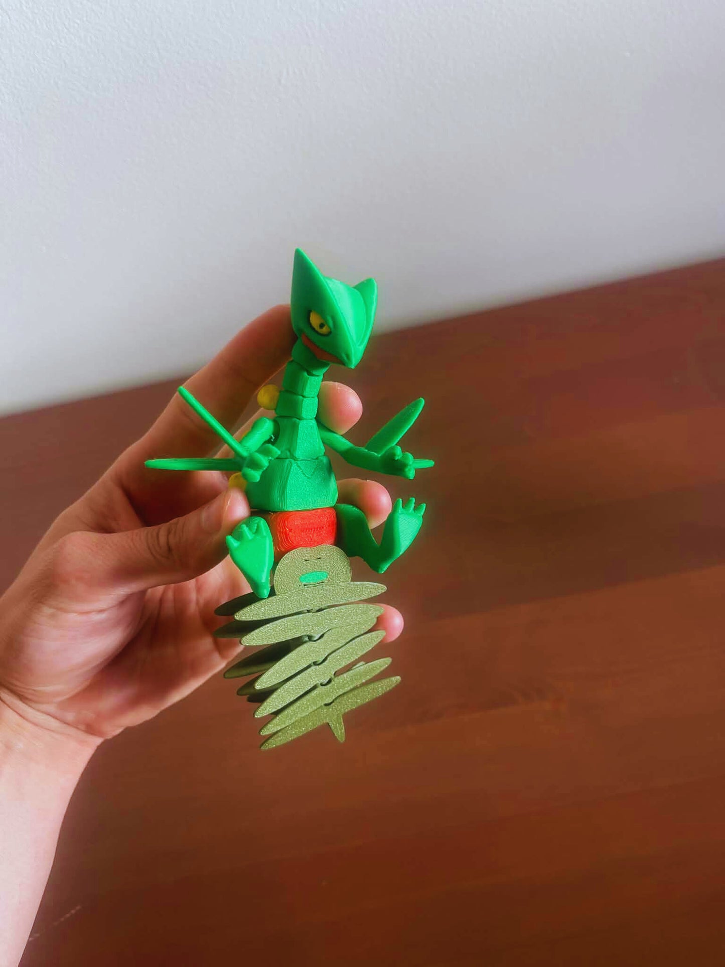 Articulated Green Lizard Dragon – 3D Printed Flexi Fantasy Figure