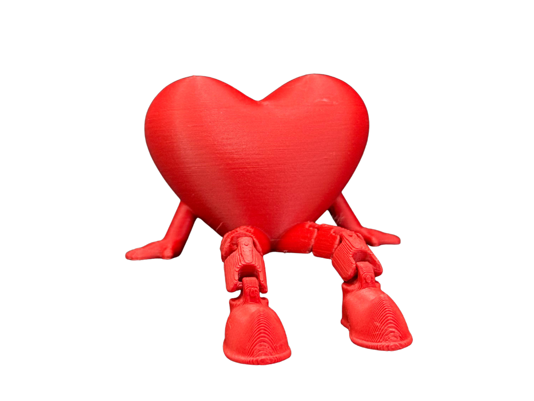 Articulated Heart Figure – 3D Printed Flexi Decoration