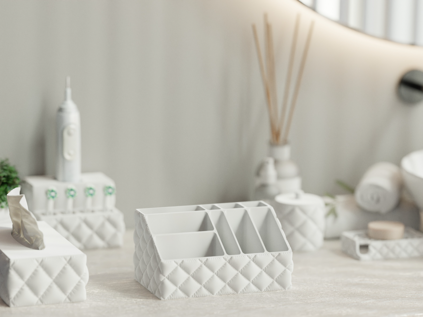 Makeup Organizer – Modern 3D Printed Storage Solution